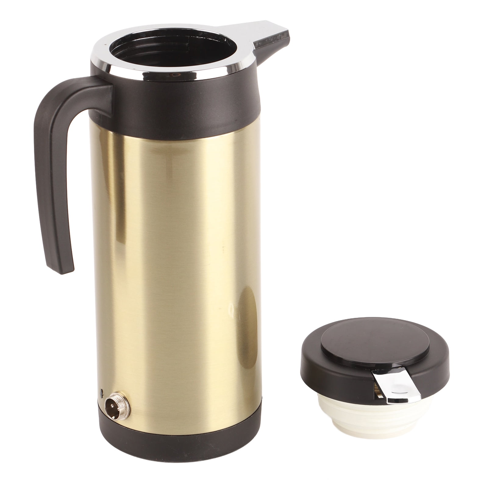 Car Kettle Boiler 1200ML 12V Stainless Steel Electric Incar Kettle Car Heating Cup Travel Thermoses Heating Water Bottle for Water Tea Coffee Milk(12V) Other Electrical Appliances
