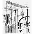 thumbnail image 2 of Watt'S Steam Engine. Nschematic Drawing Of One Of James Watt'S First 18Th Century Rotary Steam Engines. Print by, 2 of 2