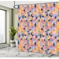 thumbnail image 4 of Ambesonne Geometric Shower Curtain, Colorful Symmetric Art, 69"Wx75"L, Pale Orange Dried Rose, 4 of 4