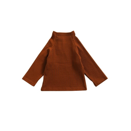 

Toddler Baby Boys Girls Corduroy Sweaters Kids Turtleneck Long Sleeve Pullover Sweatshirt Autumn Winter Tops
