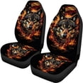 thumbnail image 5 of Pzuqiu American Flag & Wolf Design Car Seat Cover All Season, for SUV Seats Vehicle Seats Front Seats Suitable for Cars most Cars, 5 of 10
