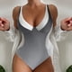 thumbnail image 2 of MKLEKYY Bikini Mujer Traje De Baño Women Printi L Swimsuits Monokini Bathing Suits V Neck Swimwear Swimsuits, 2 of 4