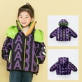 thumbnail image 6 of KYAIGUO 3-12Y Kids Baby Boys Girls Fall Winter Jacket Coats Toddler Hooded Snowsuit Outwear Little Big Boys Soft Thickened Casual Cotton Clothes Letter down Jacket, 6 of 8