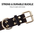 thumbnail image 5 of UOSIA Dog Collar, Genuine Leather Dog Collar, Heavy Duty Dog Collar, Wide Dog Collar,Brown,L, 5 of 6