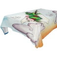 thumbnail image 1 of EREHome Watercolor Frog Tablecloth 60x104 inches, 1 of 4
