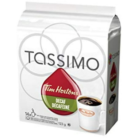 Tassimo Tim Hortons Decaf Coffee, 14 T-Discs {Imported From Canada}