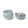 thumbnail image 2 of Blue Elephant Rattan Storage Basket With Lid Hand Woven Shelf Organizer Cute Handmade Gift Wicker, 2 of 6