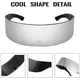 thumbnail image 4 of party all-in-one sunglasses futuristic shade network sunglasses men's women's futuristic punk style, 4 of 5