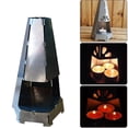 thumbnail image 1 of Tea Light Oven Double-walled Radiator Candle Heater For 3 Tealights Fireplace, 1 of 5