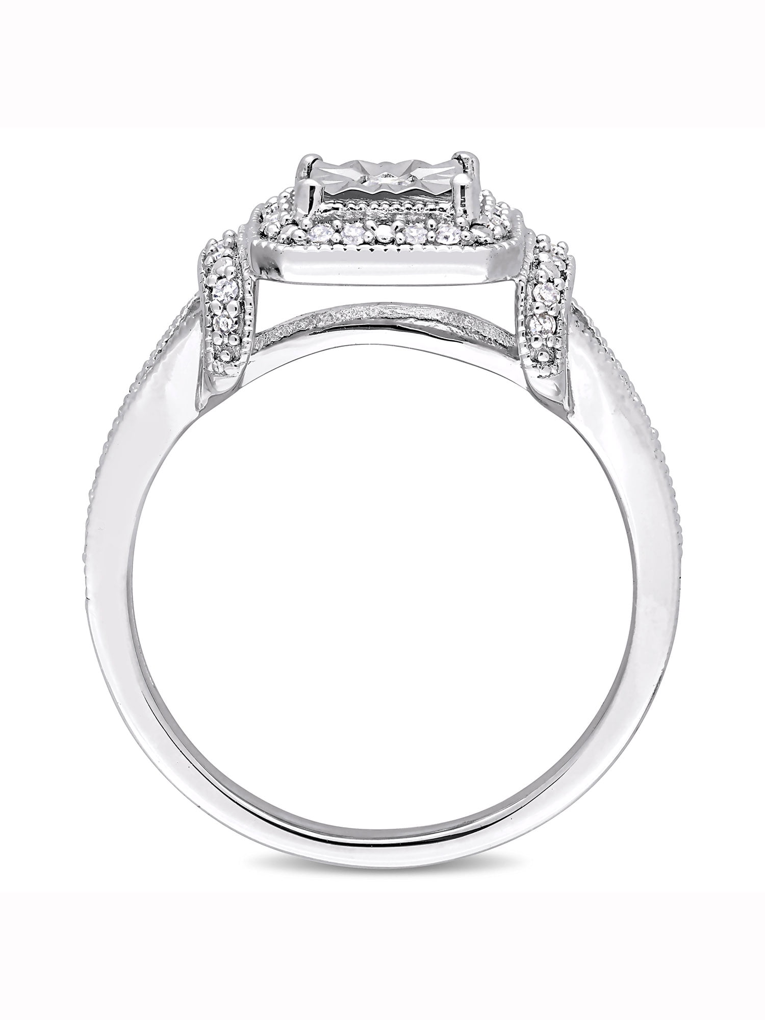 Everly Women's Diamond Sterling Silver Engagement Ring