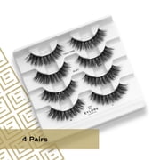 Eylure Luxe Faux Mink Ruby Eyelash Multipack, 4 pair
