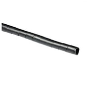 D-Line Black Cable Spiral Wrap, Organize Cords 0.39-1.5in, 8.2ft Length