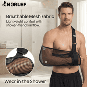 CNDRLEF Medical Shoulder Sling - Waterproof Shower Sling & Arm Immobilizer for Torn Rotator Cuff Support - Adjustable Left or Right Arm Brace