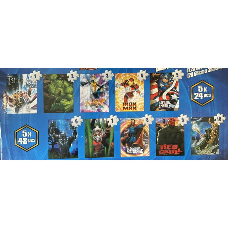 Marvel Avengers 12 Puzzle Pack - Fun Jigsaw Bundle - Walmart.com