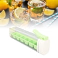 thumbnail image 4 of Ice Cube Tray, Food Grade PC PP 6 Grid Push Type Easy Release Detachable Ice Cube Mold Easy to Clean Portable Mini Ice Cube Maker Mold for Cocktail, Coffee, Orange, 4 of 7