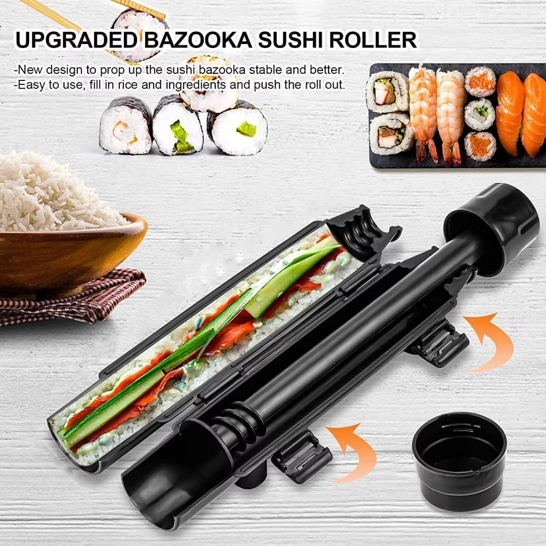 YOCUNKER Sushi Maker Tool Sushi Bazooka Food Grade Plastic Sushi Roller  Mold Kitchen Utensils for Beginners(Blue) 