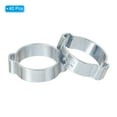 thumbnail image 3 of Uxcell Double Ear Hose Clamp, Galvanized Steel O Clip Crimp Rings for Fuel Petrol Pipe Tube Fitting Connection 22-25 mm, 3 of 7