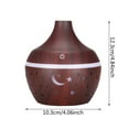 thumbnail image 3 of YiBai Brown Humidifiers for Bedroom, Star Sky Wood Grain Hollow Star Moon Humidifier Colorful Translucent Mini Portable 130ML Aromatherapy Machine #.457, 3 of 8