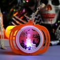 Zatoumnr Halloween Skeleton Pumpkin Flat Hanging Lamp Electronic