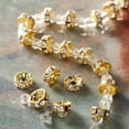 thumbnail image 2 of Bead Landing Gold Studded Rhinestone Beads, 8mm, 12 Pack, 2 of 3