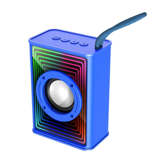Cameland Haut-Parleur Bluetooth Électronique Lumière Ambiante Colorée Subwoofer de Bureau Extérieur Mini Haut-Parleur
