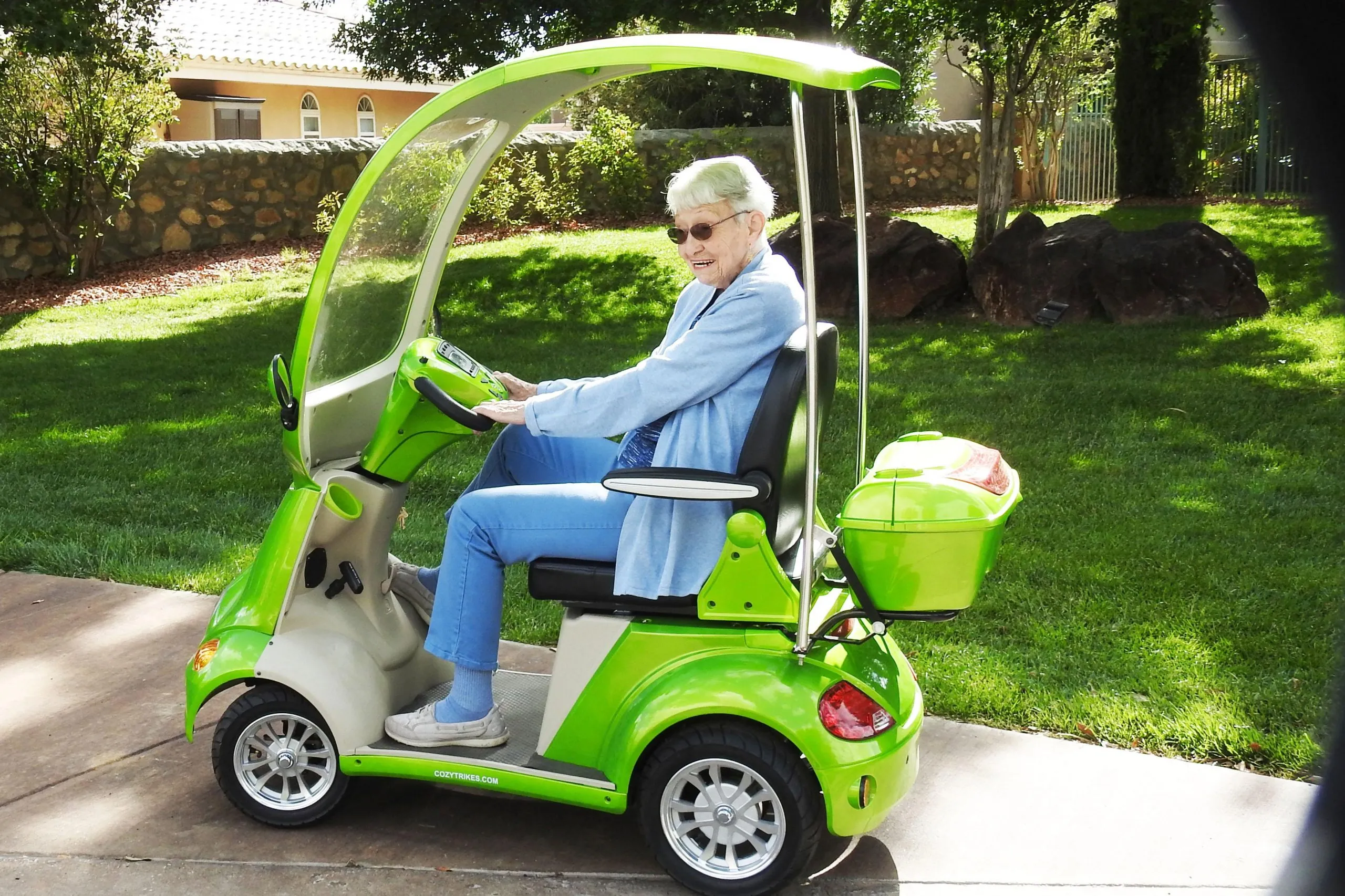 Four-Wheel Electric Golf Cart with Canopy Power-Buggy DX Scooter