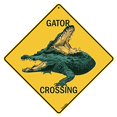 thumbnail image 1 of CROSSWALKS Gator Crossing Sign - 12" X 12" Aluminum Sign (X08), 1 of 2