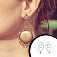 thumbnail image 2 of Sonducket Pendientes circulares de remolino, regalo de aniversario, decoraciones para mujer, colgante para colgar en la oreja, pendiente colgante con Ropa, zapatos y accesorios Miscelánea 4197 Plata Sonducket AP010229-07, 2 of 6