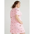 thumbnail image 4 of Joyspun Women's Short Sleeve Sleepshirt, Sizes S to 3X, 4 of 6