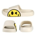 thumbnail image 6 of PISIQI Men's Smiley Slippers Sandals,EVA Anti-Slip Slippers,Gym Home Casual Shower Shoes, 6 of 9