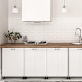 thumbnail image 6 of Katieovy 6 Pack Cabinet Handles,3 inch Hole Centers Kitchen Drawer Pulls, Sturdy Big Square Base Dresser Pulls Metal Cabinet Pulls, 6 of 7