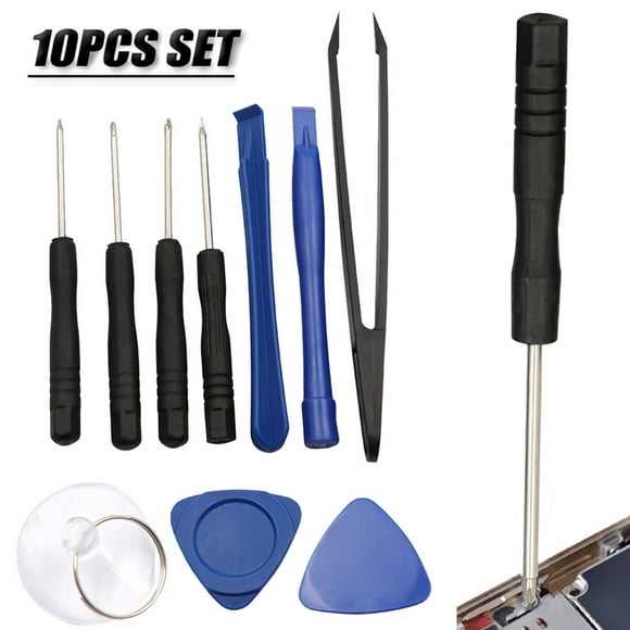 10pcs Phone Opening Tools Kit Crowbar Pry Bar Screwdriver Tweezers Repair Tool