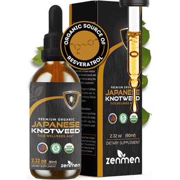 Zenmen Japanese Knotweed Tincture - Daily Organic Antioxidant for Immune Health,Unisex,USDA,USA-Made