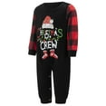 thumbnail image 2 of Christmas Family Pajamas Letter Santa Hat Print Tops and Plaid Pants, 2 of 9