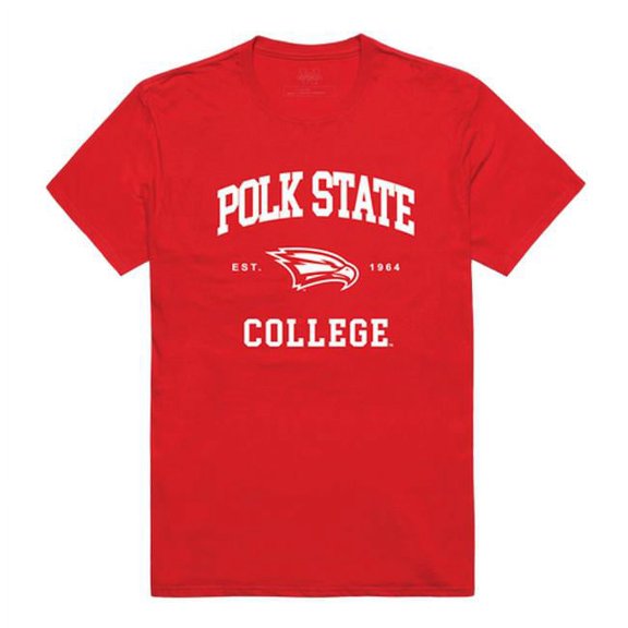 W Republic 526-362-RED-04 Polk State College Seal T-Shirt, Red - Extra Large