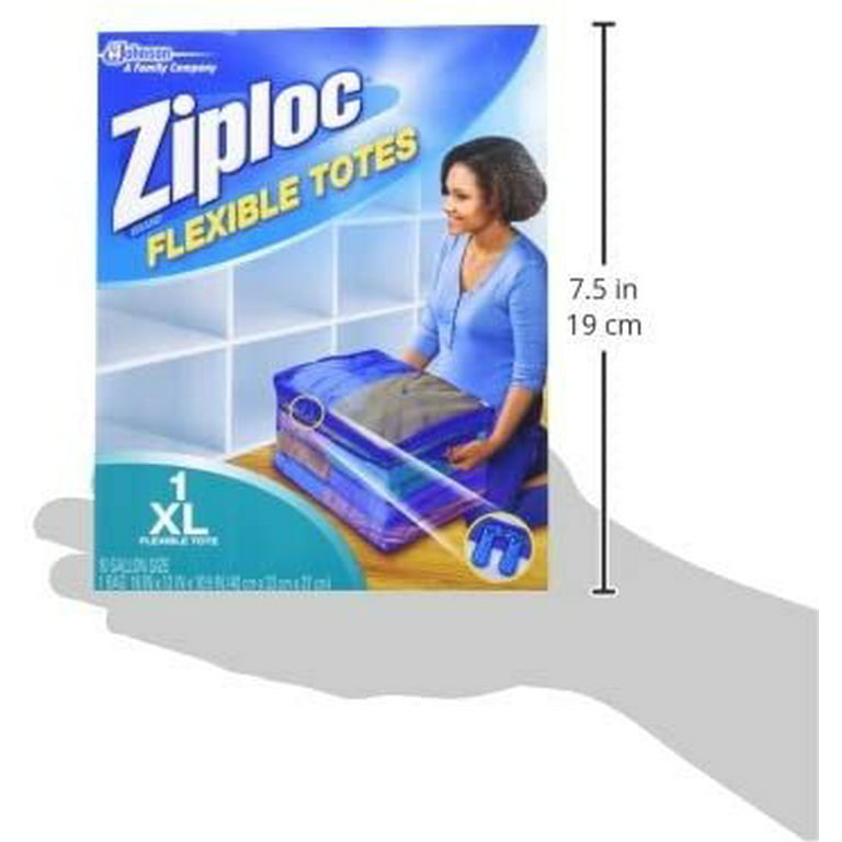 Ziploc 71597 Extra Large Flexible Tote Storage Container: Large Storage Bags  & Moving Bags (025700701613-2)
