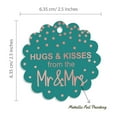 thumbnail image 6 of Inkdotpot Real Rose Gold Foil Hugs & Kisses From The Wedding Tags Favor Hang Paper Tags 50 Piece, 6 of 6