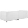 thumbnail image 3 of Modern Contemporary Urban Design Living Room Lounge Club Lobby Sofa Set, Fabric, White, 3 of 4