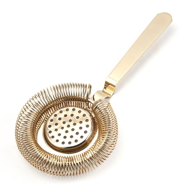 Wosthever Colador de barra de acero inoxidable, filtro de vino, herramientas de barman, accesorios Barra de herramientas oro Wosthever HA010901-01