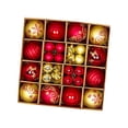 thumbnail image 5 of 44 Pieces Christmas Balls Ornaments Christmas Tree Decoration Baubles Assortment Gold Red, 5 of 8