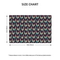 thumbnail image 2 of Rocae Bohemian Chicken Printed Heat Resistant Place Mats,Classic Hemstitch Cloth Fabric Placemats Imitation Linen Place Mat Table Mats 18x12 inch, 2 of 5