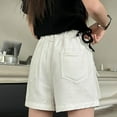 thumbnail image 3 of Girl's Cargo Skirt Mini Skirt Y2K Summer High Waist Big Pockets Button Bodycon Short Denim Skirts, 3 of 6