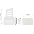 thumbnail image 1 of Perchero de 4 Orificios, Perchero de Plásstico para Almacenamiento de Ropa Montado en la Pared Percero para Colgar Llaves de Toallas de Baído, Plegable Plegable, 1 of 7