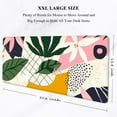 thumbnail image 2 of Desk Mouse Pad, Large Gaming Mousepad, XXL Desk Pad, Extended Long Superior Micro-Weave Cloth Non-slip Rubber Big Computer Mouse Mat for Gamer, Office & Home, 35" x 15", Pink Tropical Flower, 2 of 6
