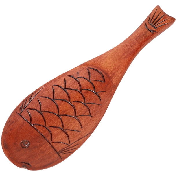 GOOHOCHY Paleta de arroz de madera Cuchara de madera Cuchara de cocina antiadherente resistente al calor Cuchara para servir