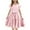Pink, variant on TGSLY Girls Spring Summer Dresses Flutter Sleeve A-Line with Bowknot Belted Pockets Casual Party Princess Dress for Kids Black 7-8 Years