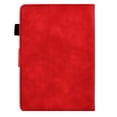 thumbnail image 7 of Smart Tablet Case for Amazon Kindle 11th Gen 2022 Book Style Flip Folio Cover, Flower Pattern Luxury PU Leather Kickstand Magnetic Clasp Auto Sleep/Wake Shockproof Case, Red, 7 of 7