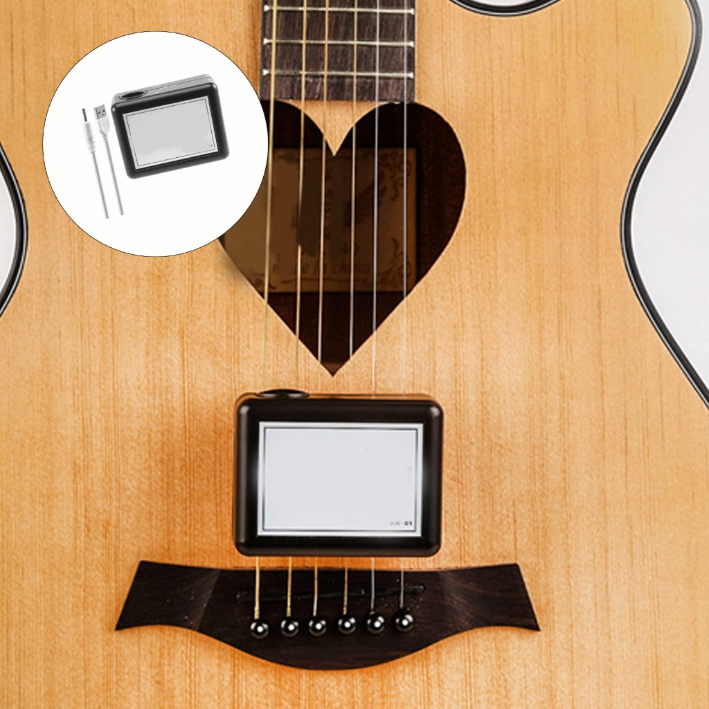 Guitar Tuner with High Accuracy Sensors and User Friendly ABS Texture Electronic Tuner for Safe and Stable Tuning