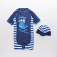 thumbnail image 2 of Swimsuit for Boys Children's Long Sleeve Blue Child Bathing Suit, 2 of 6