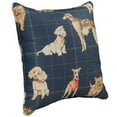 thumbnail image 3 of Sunset Trading Happy Dog Fabric Recliner with Two Matching Pillows in Navy Blue, 3 of 8